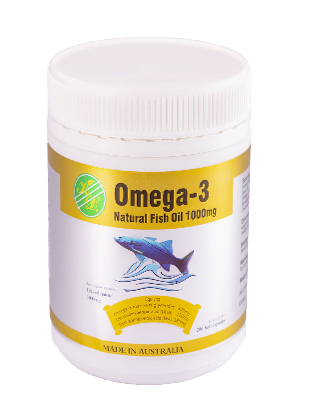 Omega-3 Natural Fish Oil 1000mg